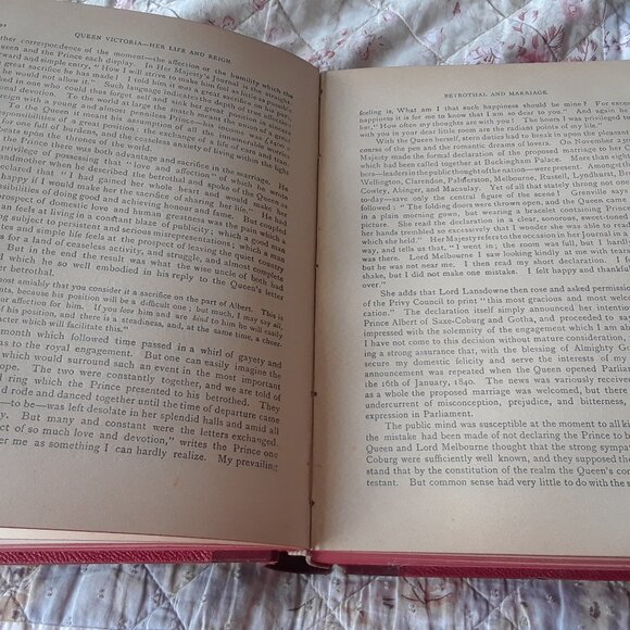 RARE 1896 Queen Victoria Her Life and Reign Antique Book - Picture 14 of 16